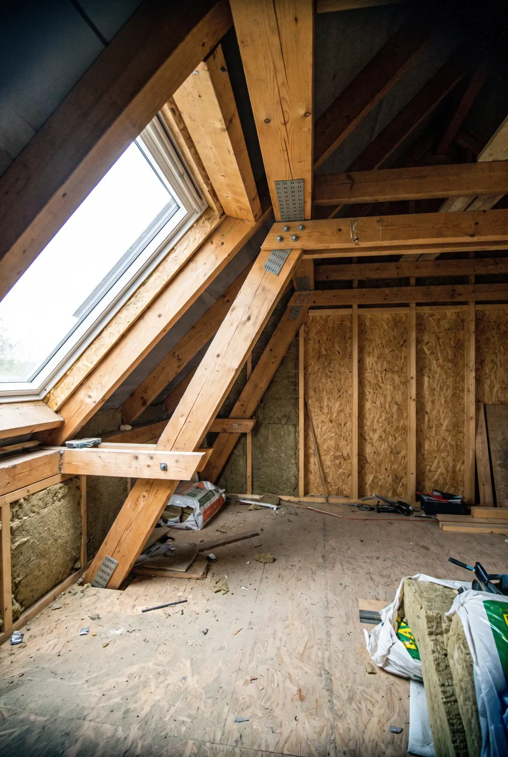 Pohledový trámový strop – Frenštát pod Radhoštěm